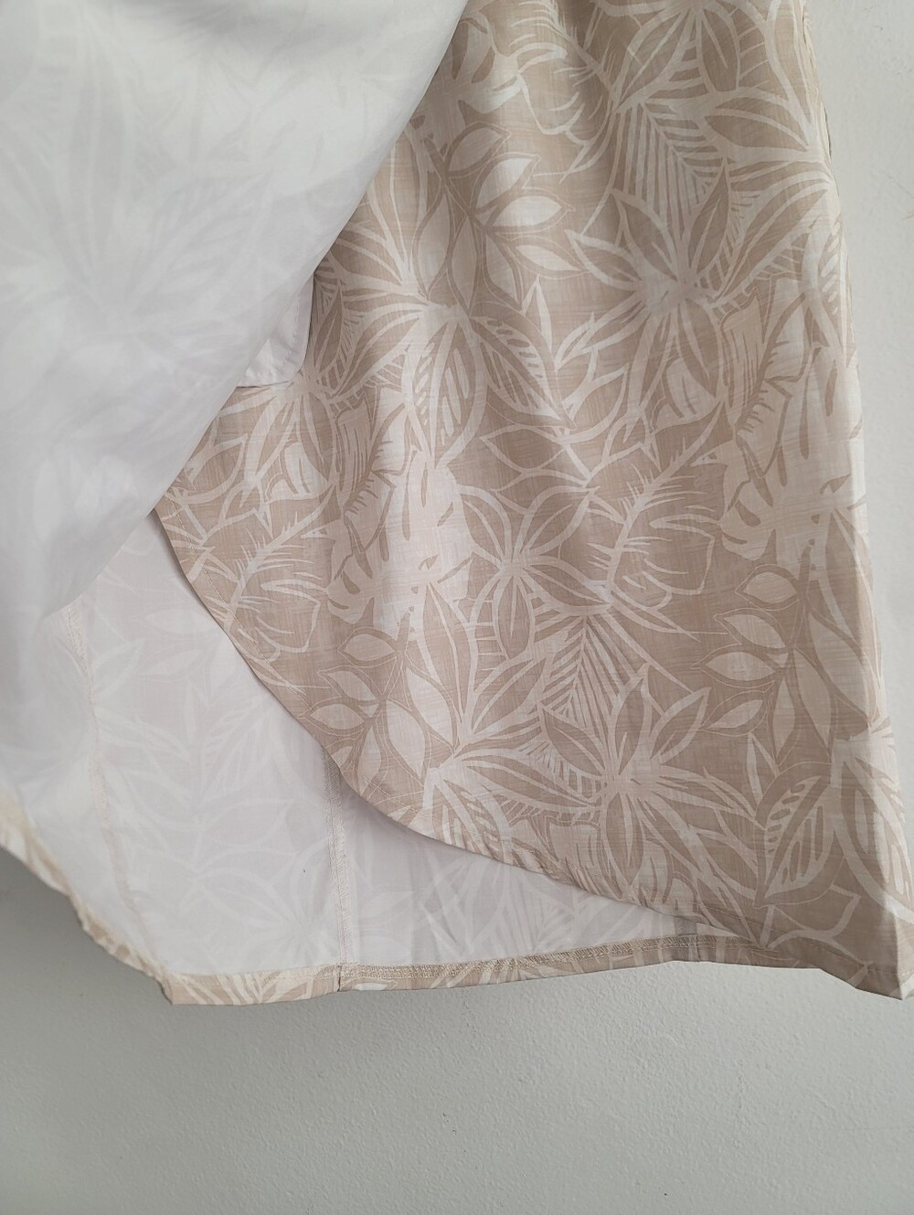 Rip Skirt Hawaii Length 3 Nice Shins Neutral Floral Pocket Wrap Tropical Small - Picture 7 of 8